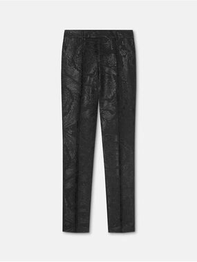 Versace Barocco Jacquard Wool-Viscose Slim Dress Pants Size 46 IT / Small US